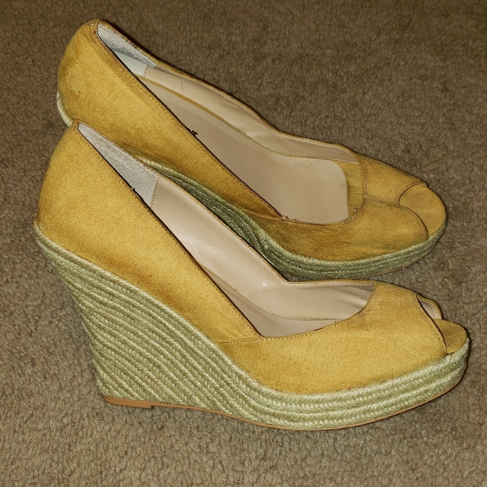 Colin Stewart wedges, yellow- worn once